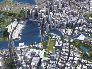 Singapore - 3D City Model Model 3D