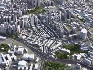 Singapore - 3D City Model Model 3D