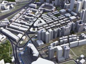 Singapore - 3D City Model Model 3D