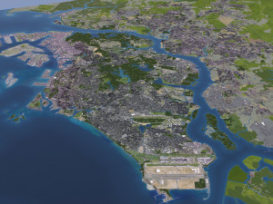 Singapore - 3D City Model Model 3D