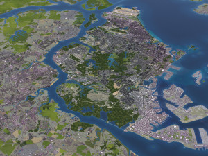 Singapore - 3D City Model Model 3D