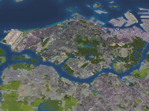 Singapore - 3D City Model Model 3D