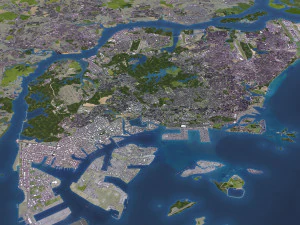 Singapore - 3D City Model 3D Model