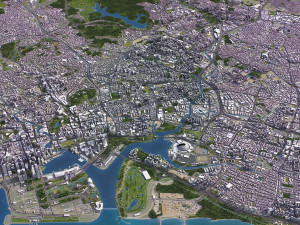 Singapore - 3D City Model Model 3D