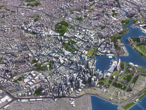 Singapore - 3D City Model Model 3D