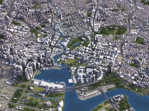 Singapore - 3D City Model Model 3D