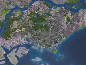 Singapore - 3D City Model Model 3D