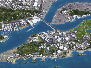 Singapore - 3D City Model Model 3D