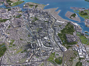 Singapore - 3D City Model Model 3D