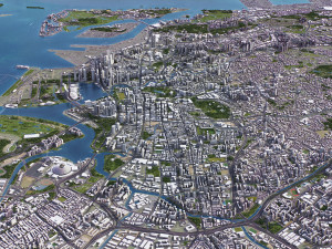 Singapore - 3D City Model Model 3D