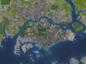 Singapore - 3D City Model Model 3D