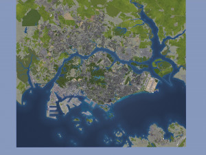 Singapore - 3D City Model Model 3D