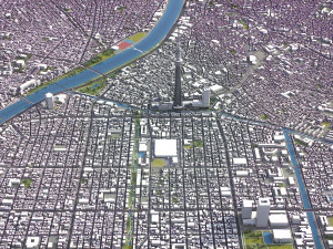 Tokyo - Modello 3D della città Modello 3D