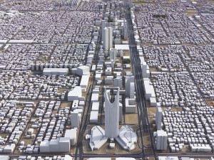 Riyadh - 3D City Model Modèle 3D