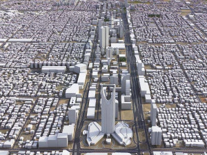 Riyadh - 3D City Model 3D Model