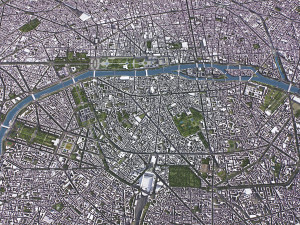 Paris - 3D City Model Modelo 3D