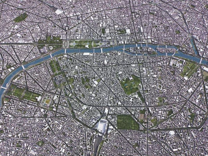 Paris - 3D City Model 3D Model
