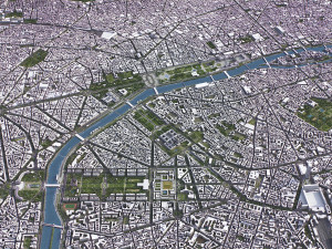 Paris - 3D City Model Modelo 3D