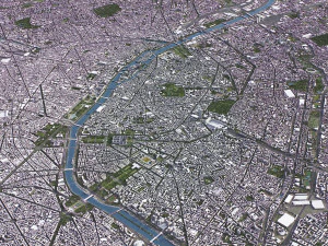 Paris - 3D City Model 3D Model