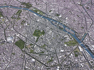 Paris - 3D City Model Modelo 3D