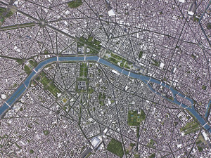 Paris - 3D City Model Modelo 3D