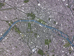Paris - 3D City Model 3D Model