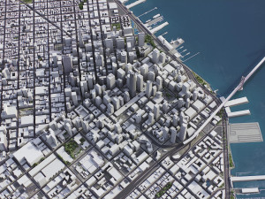 San Francisco - 3D City Model 3D Model