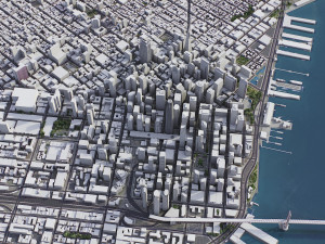 San Francisco - 3D City Model 3Dモデル
