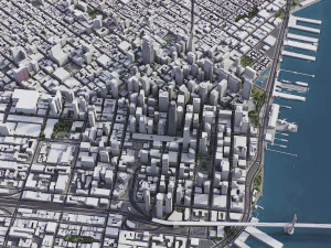 San Francisco - 3D City Model 3D Model