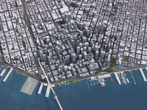 San Francisco - 3D City Model 3Dモデル