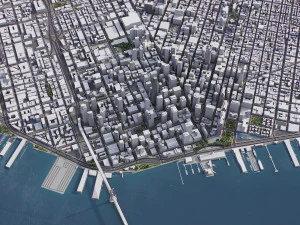 San Francisco - 3D City Model 3D Model