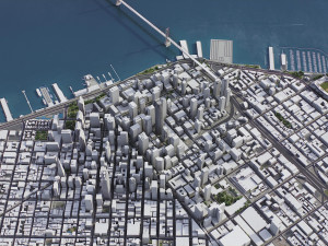 San Francisco - 3D City Model 3Dモデル