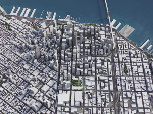 San Francisco - 3D City Model 3Dモデル