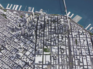 San Francisco - 3D City Model 3D Model