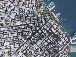 San Francisco - 3D City Model 3Dモデル