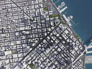 San Francisco - 3D City Model 3D Model