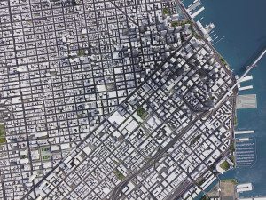 San Francisco - 3D City Model 3Dモデル
