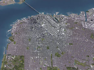 San Francisco - 3D City Model 3D Model