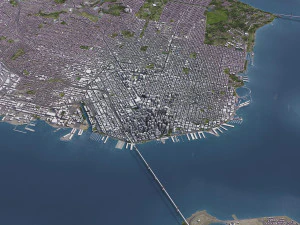 San Francisco - 3D City Model 3D Model