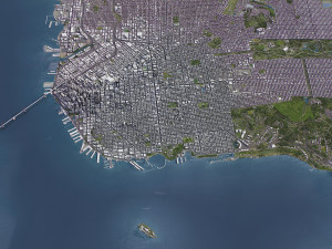 San Francisco - 3D City Model 3Dモデル