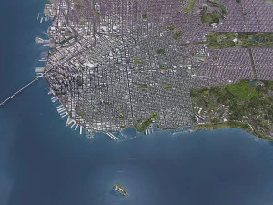 San Francisco - 3D City Model 3D Model