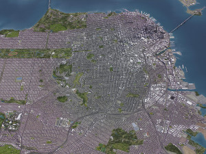 San Francisco - 3D City Model 3Dモデル