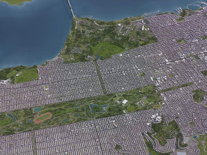 San Francisco - 3D City Model 3D Model