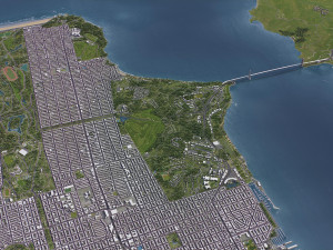 San Francisco - 3D City Model 3Dモデル