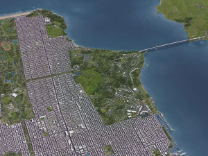 San Francisco - 3D City Model 3D Model