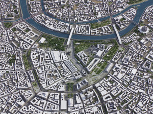 Moscow - 3D City Model 3D Модель
