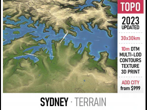 Сідней - 3D модель міста 3D Модель