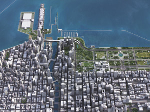 Chicago - 3D City Model Modèle 3D