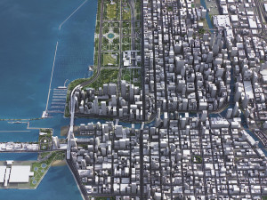 Chicago - 3D City Model Modèle 3D