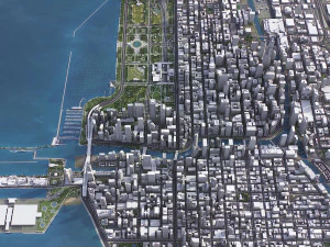 Chicago - 3D City Model 3D Model